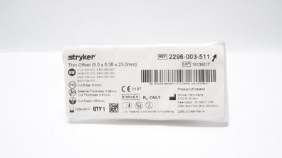 Stryker 2296-003-511 Thin Offset Blade 9.0 x 0.38 x 25.0mm (x)